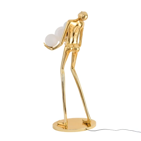 Lampa podłogowa WOMAN GOLD złoty połysk 180 cm F9312 gold - Step Into Design