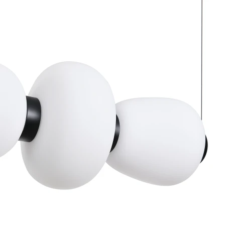 Lampa wisząca BRILLA-6 LED biało-czarna 125 cm ST-CP241210-6L BLACK WHITE - Step Into Design