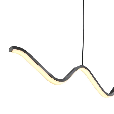 Lampa wisząca ZIGZAG LED czarna 90 cm ST-MD240602 BLACK - Step Into Design