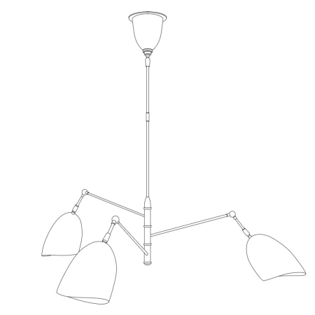 Lampa wisząca RAGNO czarna 150 cm ST-8625P black - Step into Design
