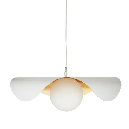 Lampa wisząca ENZO biało złota 80 cm ST-F22020601-D80 white - Step Into Design
