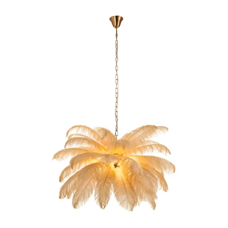 Lampa wisząca EMU pióra beżowe 100 cm ST-DN127 beige - Step Into Design