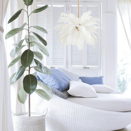 Lampa wisząca EMU pióra białe 100 cm ST-DN127 white - Step Into Design