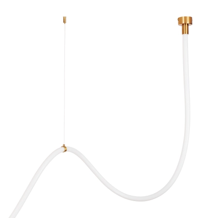 Lampa wisząca SNAKE LED wąż ledowy złota 400 cm MD1021-4 gold - Step into Design