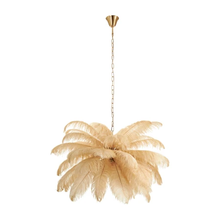 Lampa wisząca EMU pióra beżowe 100 cm ST-DN127 beige - Step Into Design