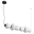 Lampa wisząca BRILLA-6 LED biało-czarna 125 cm ST-CP241210-6L BLACK WHITE - Step Into Design