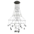 Lampa wisząca wielka do salonu na antresole LINEA czarna ST-5961-20 - Step into Design