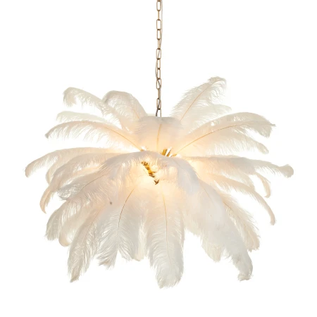 Lampa wisząca EMU pióra białe 100 cm ST-DN127 white - Step Into Design