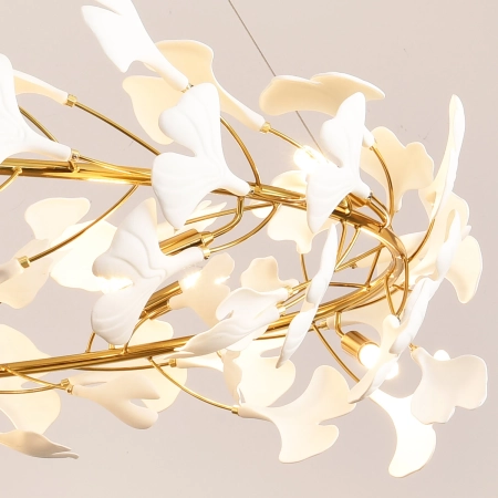 Lampa wisząca BOTANIKA złoto biała 80 cm XY080P-80 - Step into Design