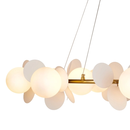 Lampa wisząca CHIC biało złota 105 cm - nowoczesna lampa do salonuST-DL-2969 - Step into Design