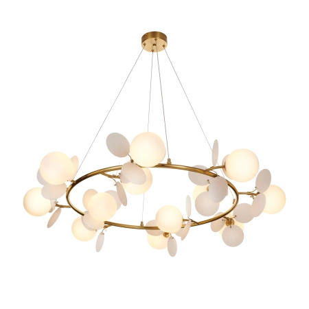 Lampa wisząca CHIC biało złota 105 cm - nowoczesna lampa do salonuST-DL-2969 - Step into Design