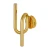 Lampa ścienna MYK LED złota 38 cm DB4062 GOLD - Step Into Design