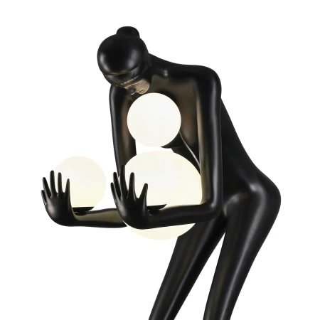 Lampa podłogowa WOMAN-2 BLACK czarna 190 cm DN433-F black - Step Into Design
