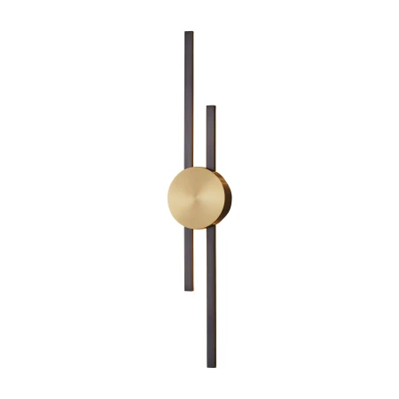 Lampa ścienna CENTRO LED czarny + mosiądz 64 cm ST-B3327-S - Step Into Design