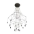 Lampa wisząca wielka do salonu na antresole LINEA czarna ST-5961-20 - Step into Design