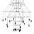 Lampa wisząca wielka do salonu na antresole LINEA czarna ST-5961-20 - Step into Design