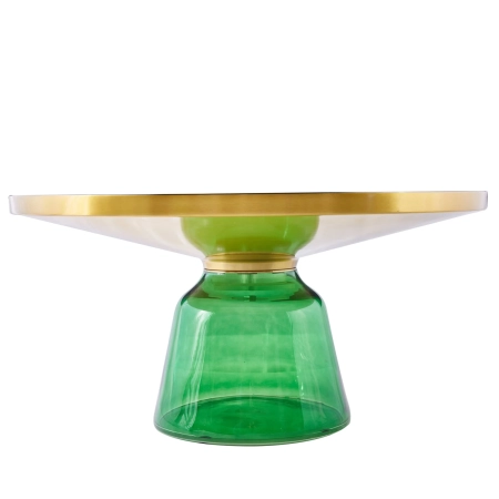 Stolik kawowy DOLCE FLAT zielono czarny 75 cm C2-75 green - Step Into Design