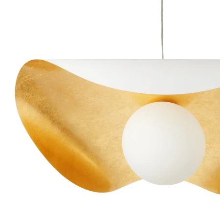 Lampa wisząca ENZO biało złota 80 cm ST-F22020601-D80 white - Step Into Design