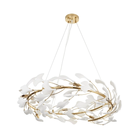 Lampa wisząca BOTANIKA złoto biała 80 cm XY080P-80 - Step into Design