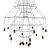 Lampa wisząca wielka do salonu na antresole LINEA czarna ST-5961-20 - Step into Design