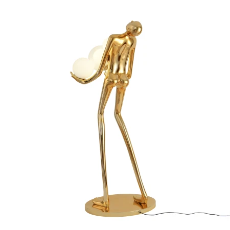 Lampa podłogowa WOMAN GOLD złoty połysk 180 cm F9312 gold - Step Into Design