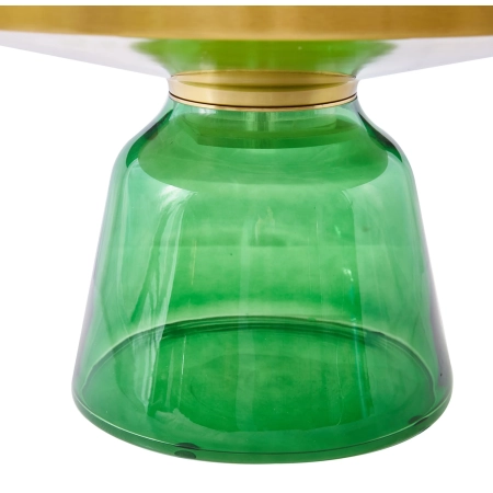 Stolik kawowy DOLCE FLAT zielono czarny 75 cm C2-75 green - Step Into Design