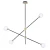 Lampa wisząca SPILLO czarno złota 92 cm ST-9389P-4 - Step Into Design