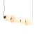 Lampa wisząca BRILLA-6 LED biało-czarna 125 cm ST-CP241210-6L BLACK WHITE - Step Into Design