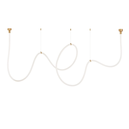 Lampa wisząca SNAKE LED wąż ledowy złota 500 cm MD1021-5 gold - Step into Design