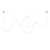 Lampa wisząca SNAKE LED wąż ledowy złota 500 cm MD1021-5 gold - Step into Design