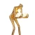 Lampa podłogowa WOMAN-2 GOLD złoty połysk 190 cm DN433-F gold - Step Into Design