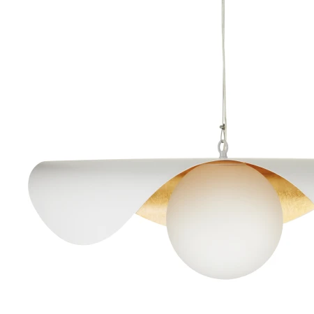 Lampa wisząca ENZO biało złota 80 cm ST-F22020601-D80 white - Step Into Design