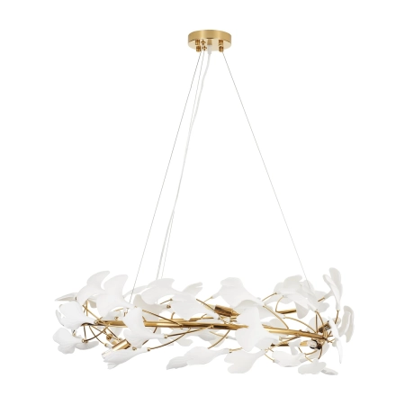Lampa wisząca BOTANIKA złoto biała 80 cm XY080P-80 - Step into Design