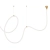 Lampa wisząca SNAKE LED wąż ledowy złota 500 cm MD1021-5 gold - Step into Design