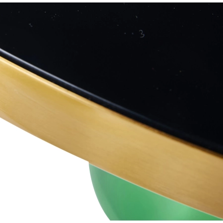 Stolik kawowy DOLCE FLAT zielono czarny 75 cm C2-75 green - Step Into Design
