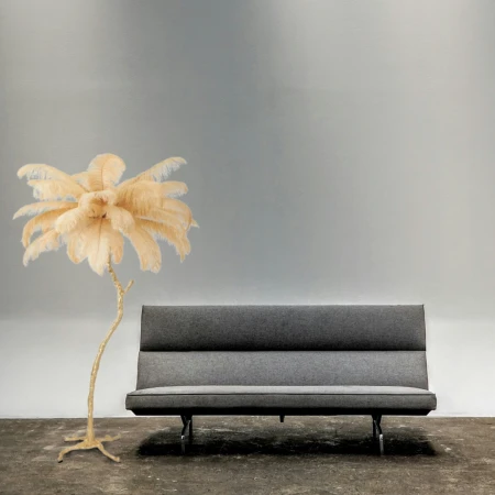 Lampa wisząca EMU pióra beżowe 100 cm ST-DN127 beige - Step Into Design
