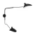 Lampa ścienna CRANE-2W S czarna 110 cm W8702-S - Step Into Design