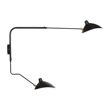 Lampa ścienna CRANE-2W S czarna 110 cm W8702-S - Step Into Design