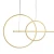 Lampa wisząca NEW AGE LED złoty 120 cm  MP0082-L120 gold - Step Into Design