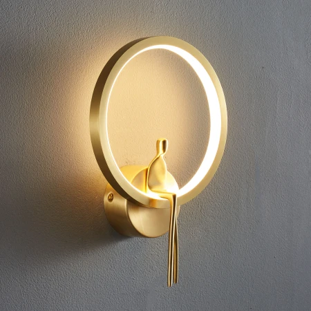 Lampa ścienna AMICI RING LED złota 27 cm ST-B3607 gold - Step Into Design