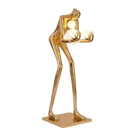 Lampa podłogowa WOMAN-2 GOLD złoty połysk 190 cm DN433-F gold - Step Into Design