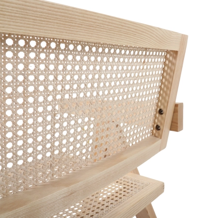 Krzesło BOHO drewniane w kolorze naturalnym z podłokietnikami MH-011CH-NN - Step Into Design