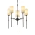Lampa wisząca DARLING czarny połysk 60 cm ST-9501-5 BLACK - Step Into Design