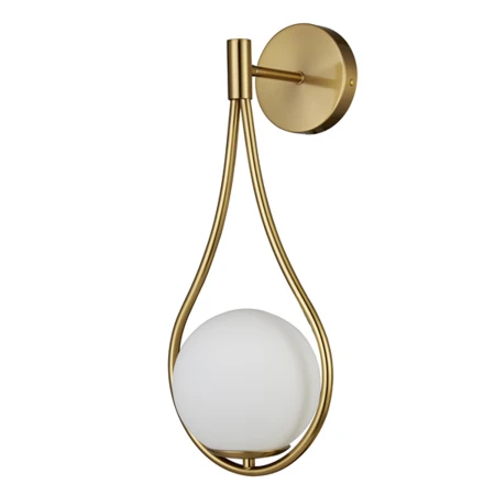 Lampa ścienna DROP biało złota 45 cm ST-F079 gold - Step Into Design