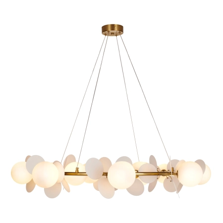 Lampa wisząca CHIC biało złota 105 cm - nowoczesna lampa do salonuST-DL-2969 - Step into Design