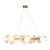 Lampa wisząca CHIC biało złota 105 cm - nowoczesna lampa do salonuST-DL-2969 - Step into Design