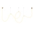Lampa wisząca SNAKE LED wąż ledowy złota 500 cm MD1021-5 gold - Step into Design