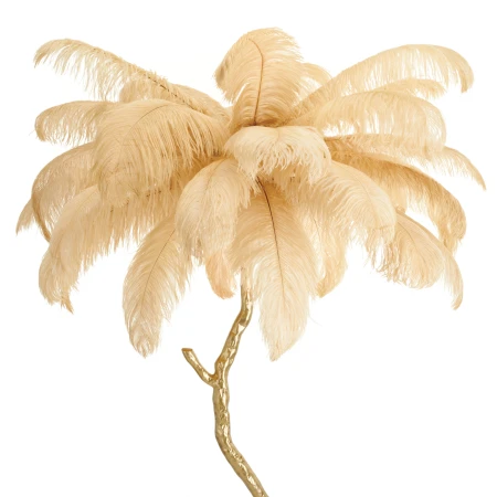 Lampa podłogowa EMU pióra beżowe 150 cm ST-DN128-F beige - Step Into Design
