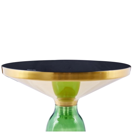 Stolik kawowy DOLCE zielono czarny 50 cm DP-FB06 green - Step Into Design