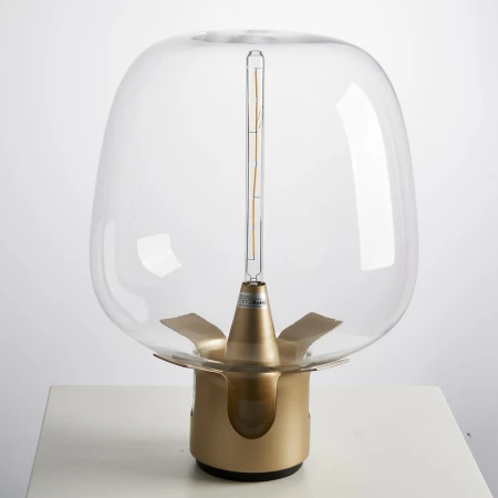Lampa stołowa FATA transparentno złota 35 *46 cm ST-7278-S GOLD - Step Into Design